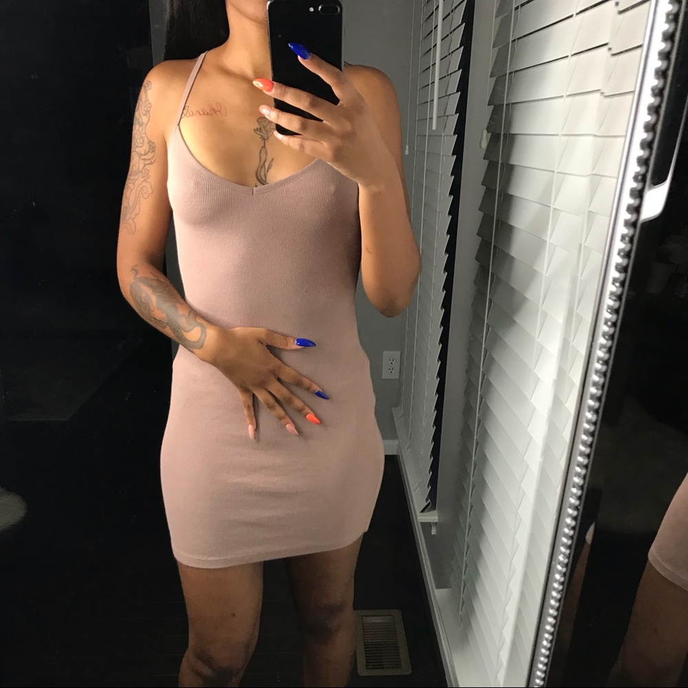 Nude Mini Dress